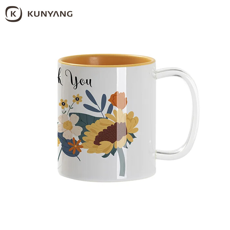 11oz Sublimation mug-Glass handle