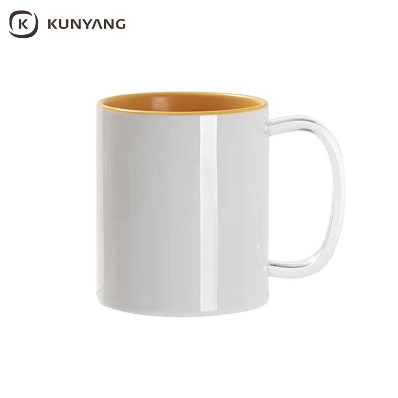 11oz Sublimation mug-Glass handle