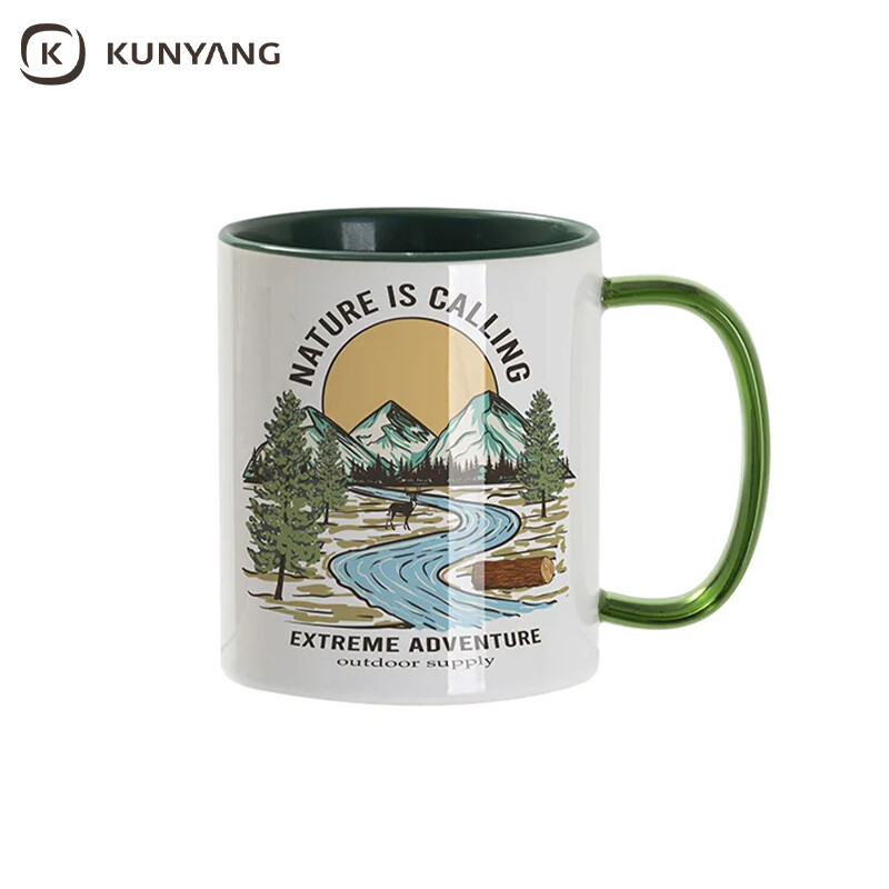 11oz Sublimation mug-Glass handle
