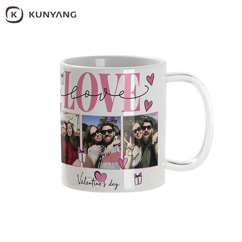11oz Sublimation mug-Glass handle