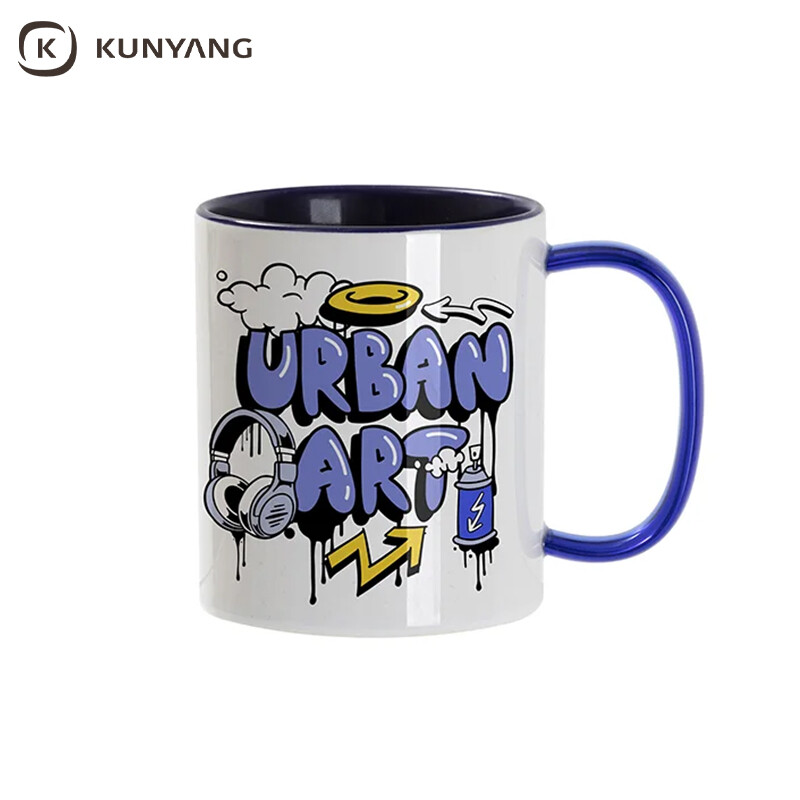 11oz Sublimation mug-Glass handle