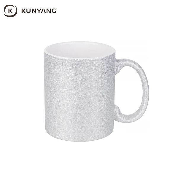 11oz/330 Glitter Mug Silver