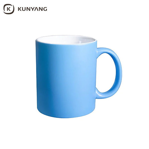 11oz Fluorescent Mug(Frosted) Light Blue