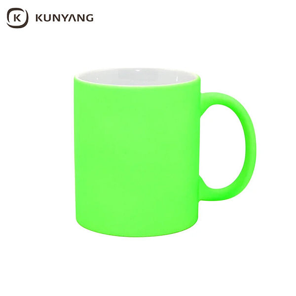 11oz Fluorescent Mug(Frosted) Bright Green