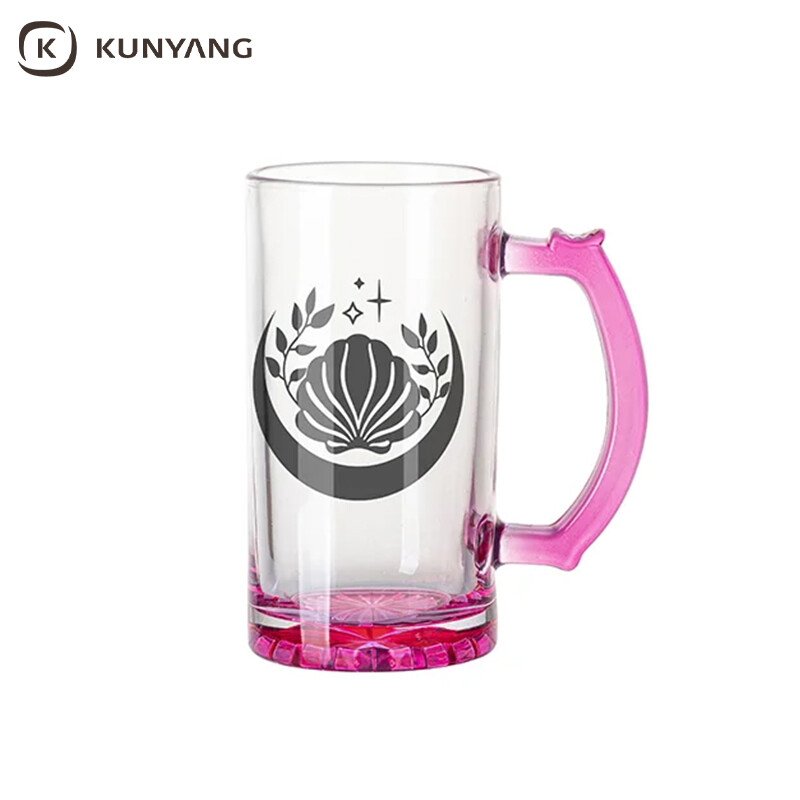 sublimation beer mug - handle and bottom color