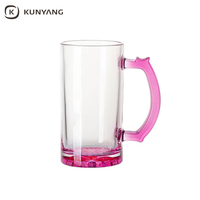 sublimation beer mug - handle and bottom color