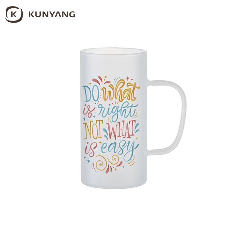 Matt glass sublimation mug