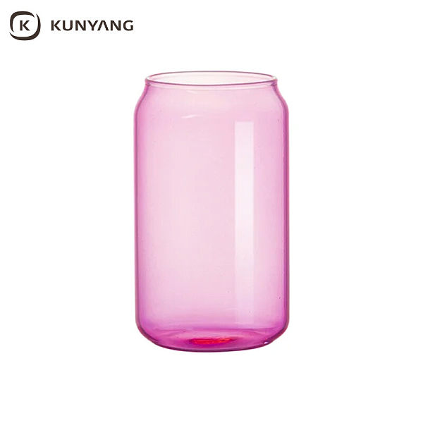 Sublimation Blanks 13oz/400ml Full Color Can Glass Mug with Straw
