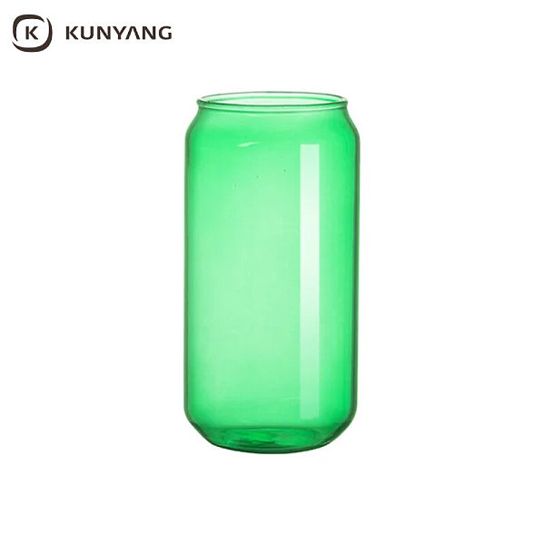 Sublimation Blanks 18oz/550ml Full Color Can Glass Mug with Straw
