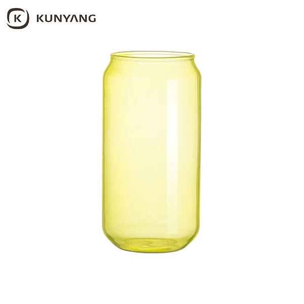 Sublimation Blanks 18oz/550ml Full Color Can Glass Mug with Straw