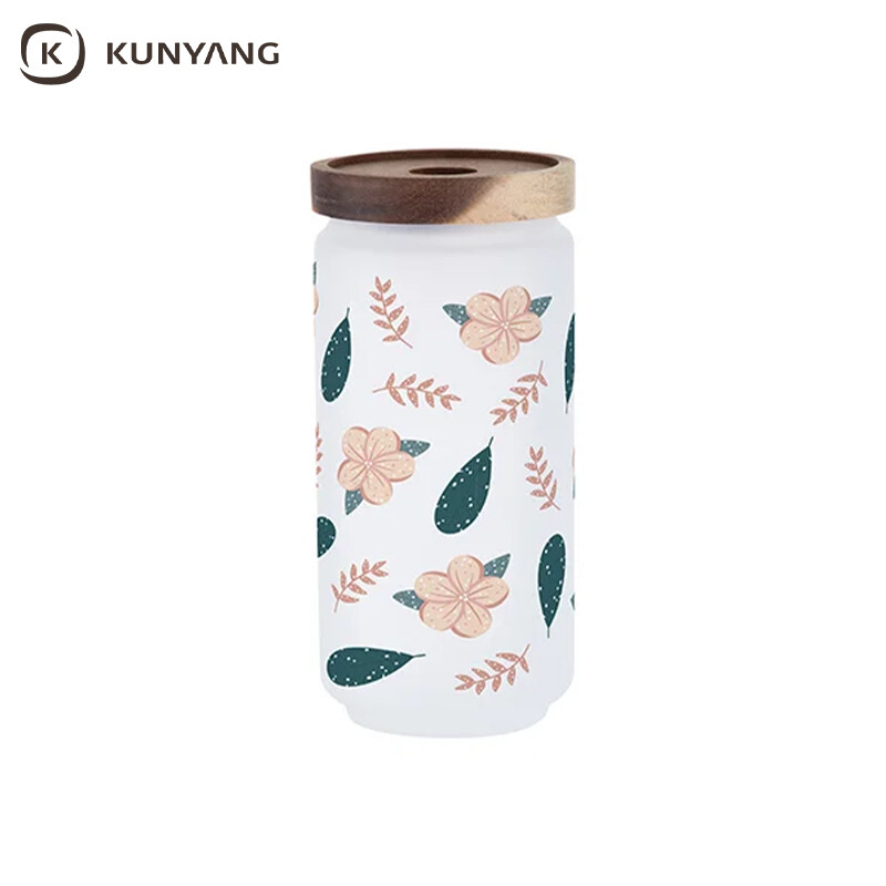 Sublimation Blanks 950ml Glass Storage Jar w/ Wood Lid