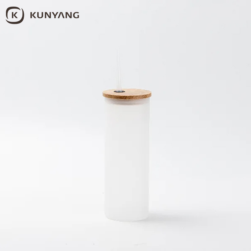 17oz/500ml Sublimation Blanks Glass Skinny Tumbler