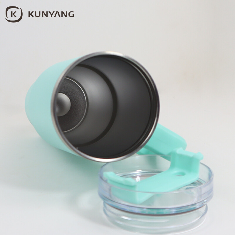 40oz/1200ml Stainless Steel Travel Tumbler with Soft Grip Handle & Straw