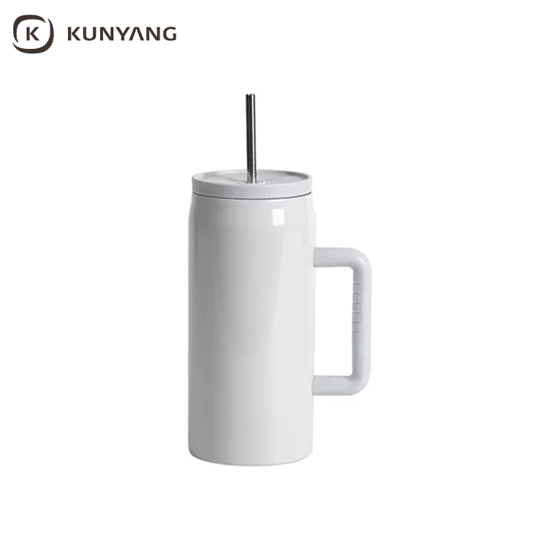 40oz/1200ml Stainless Steel Tumbler with Soft Grip Handle