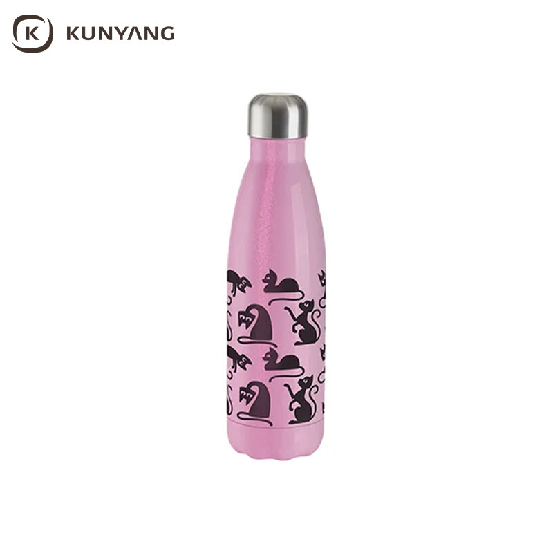 Sublimation Blanks 17oz/500ml 3D Crackle Finish Stainless Steel Water Bottle