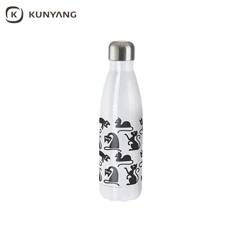 Sublimation Blanks 17oz/500ml 3D Crackle Finish Stainless Steel Water Bottle