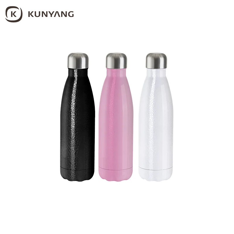 Sublimation Blanks 17oz/500ml 3D Crackle Finish Stainless Steel Water Bottle