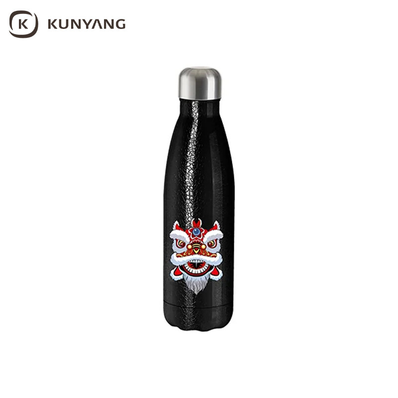 Sublimation Blanks 17oz/500ml 3D Crackle Finish Stainless Steel Water Bottle