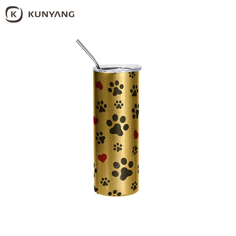 Sublimation Blanks 20oz/600ml 3D Crackle Finish Stainless Steel Skinny Tumbler