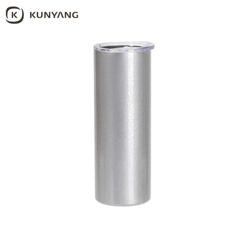 Sublimation Blanks 20oz/600ml 3D Crackle Finish Stainless Steel Skinny Tumbler