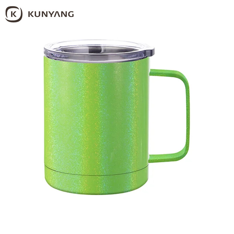 Sublimation 12oz/360ml Glitter Sparkling Stainless Steel Coffee Cup