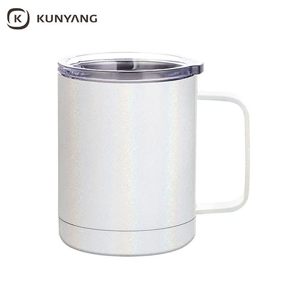 Sublimation 12oz/360ml Glitter Sparkling Stainless Steel Coffee Cup
