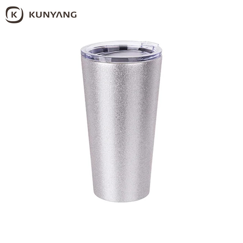 Sublimation 16oz/480ml Glitter Stainless Steel Tumbler w/ Lid