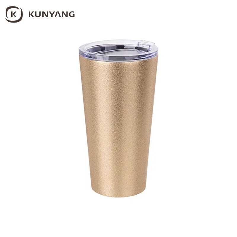 Sublimation 16oz/480ml Glitter Stainless Steel Tumbler w/ Lid