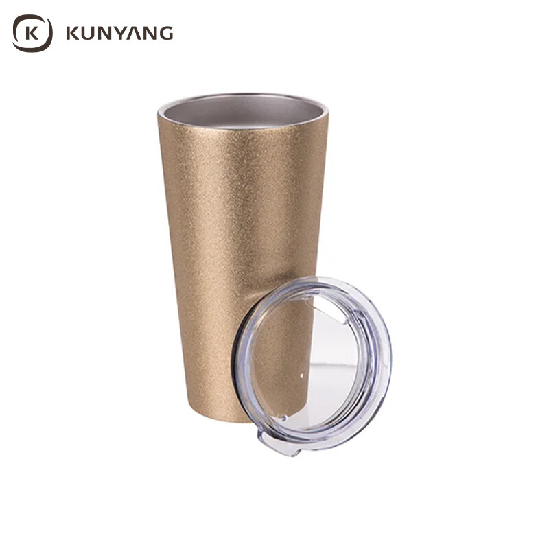 Sublimation 16oz/480ml Glitter Stainless Steel Tumbler w/ Lid