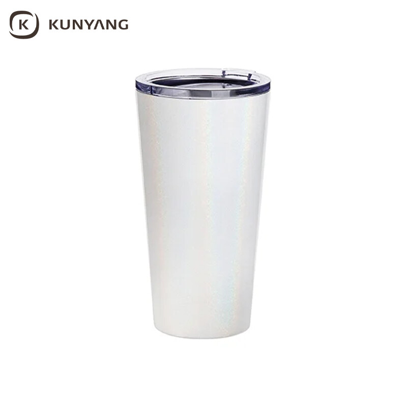 Sublimation 16oz/480ml Glitter Stainless Steel Tumbler w/ Lid