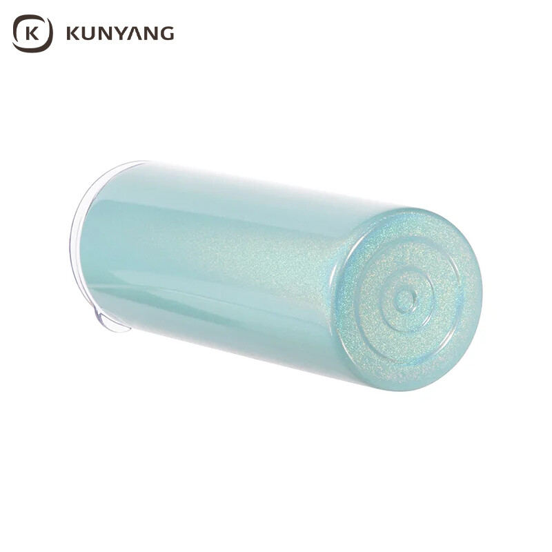 Sublimation 20oz/600ml Glitter Sparkling Stainless Steel Skinny Tumbler w/ Straw