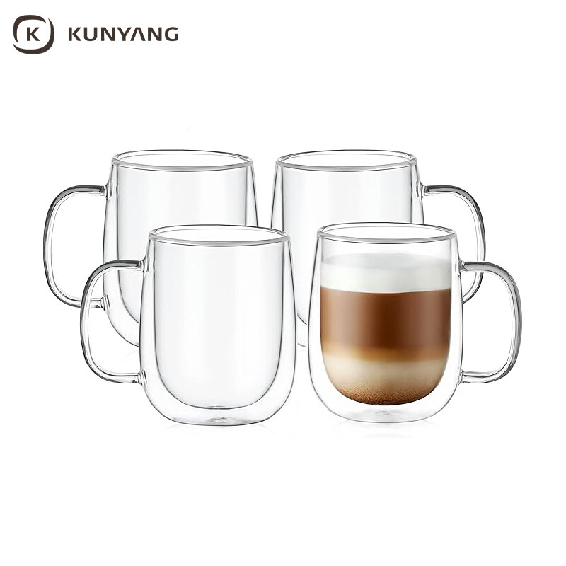 Double Wall Insulated Glass Cups