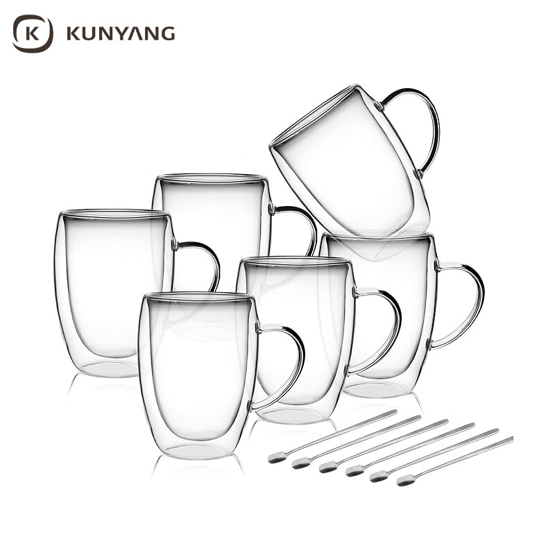 Double Wall Insulated Glass Cups