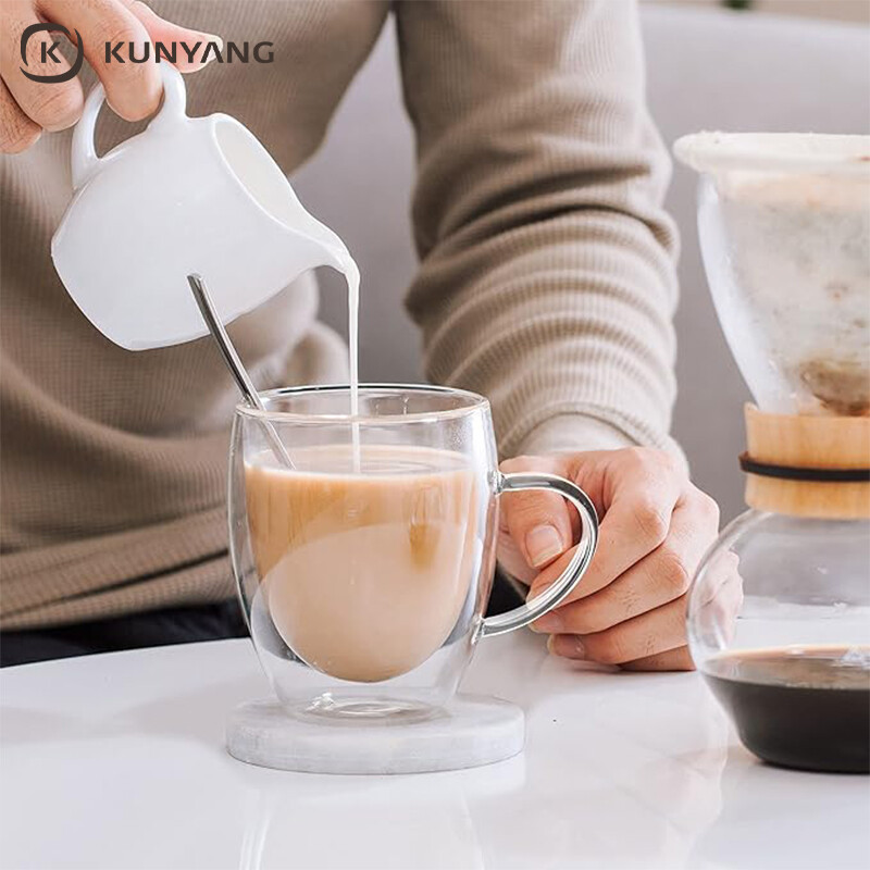 Double Wall Insulated Glass Cups