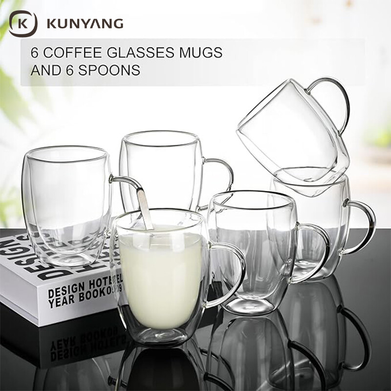 Double Wall Insulated Glass Cups