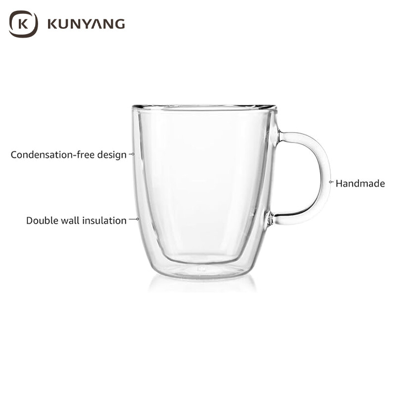 Double Wall Insulated Glass Cups
