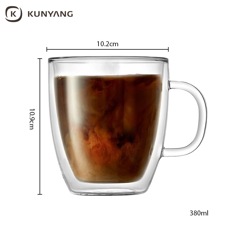 Double Wall Insulated Glass Cups