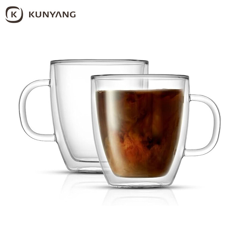 Double Wall Insulated Glass Cups