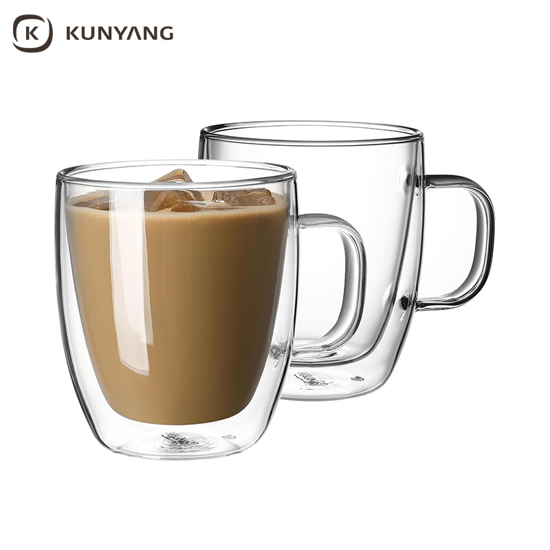 Double Wall Insulated Glass Cups