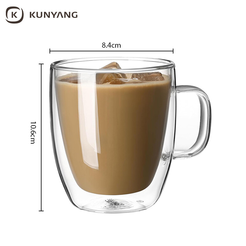 Double Wall Insulated Glass Cups