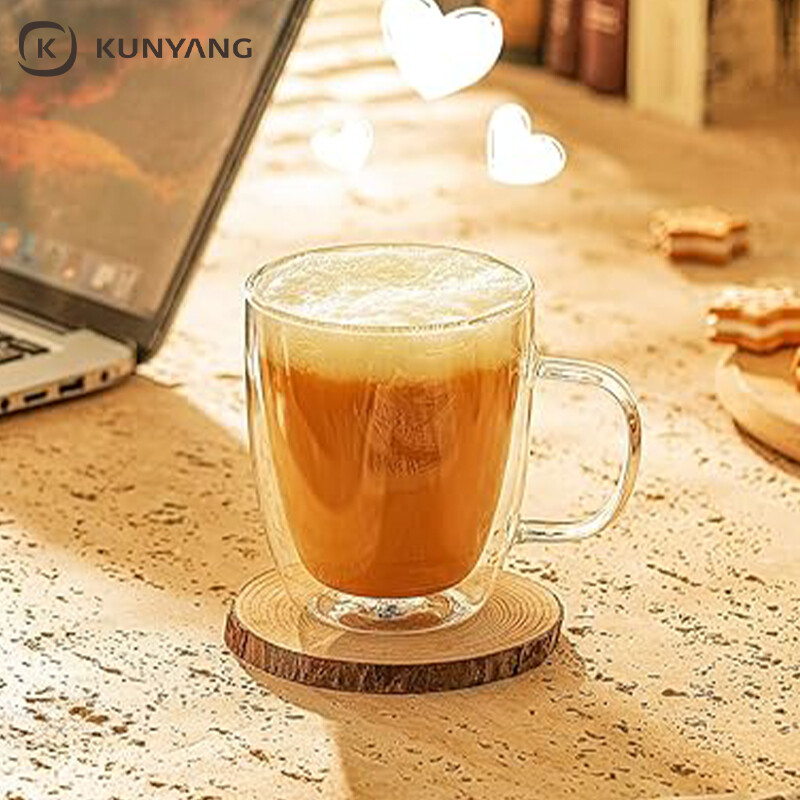 Double Wall Insulated Glass Cups