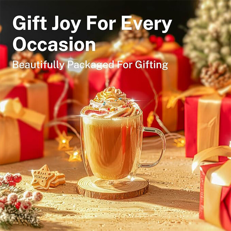 Double Wall Insulated Glass Cups