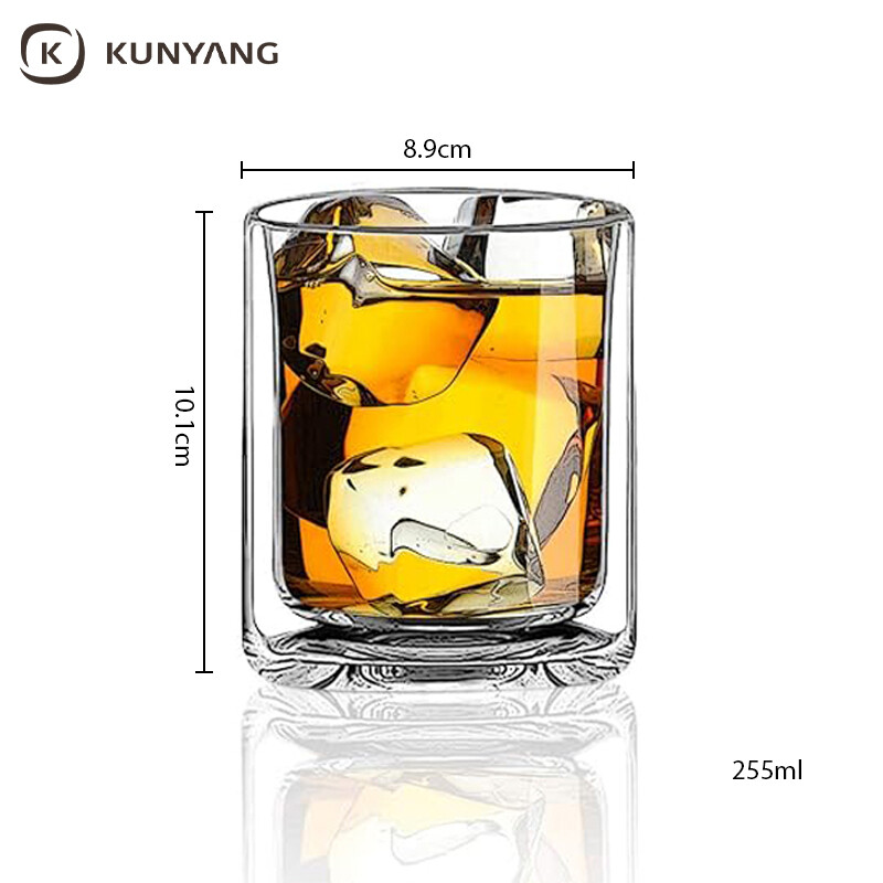 Double Wall Insulated Glass Cups