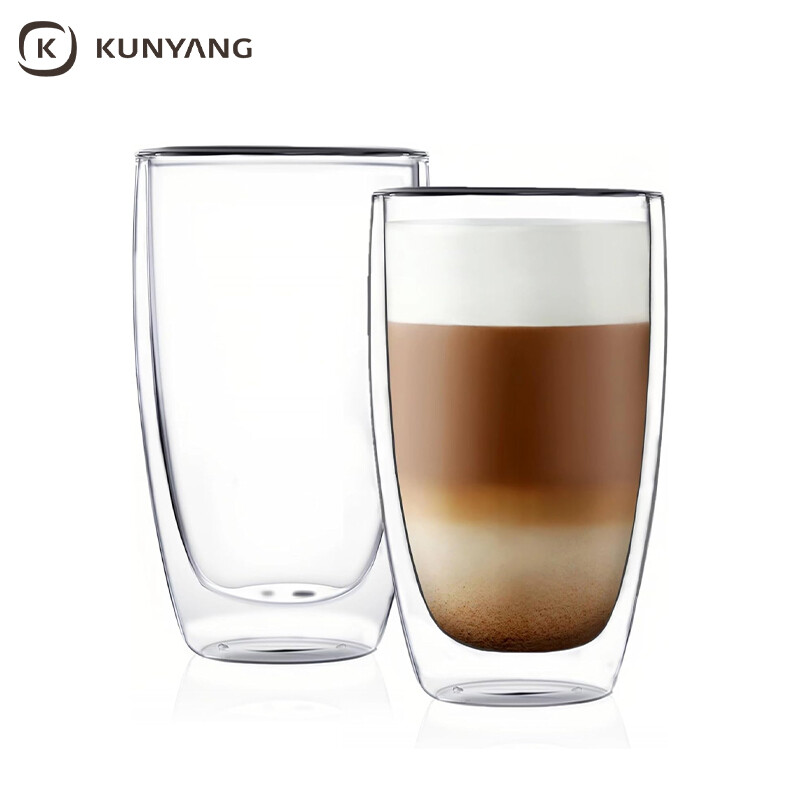 Double Wall Insulated Glass Cups