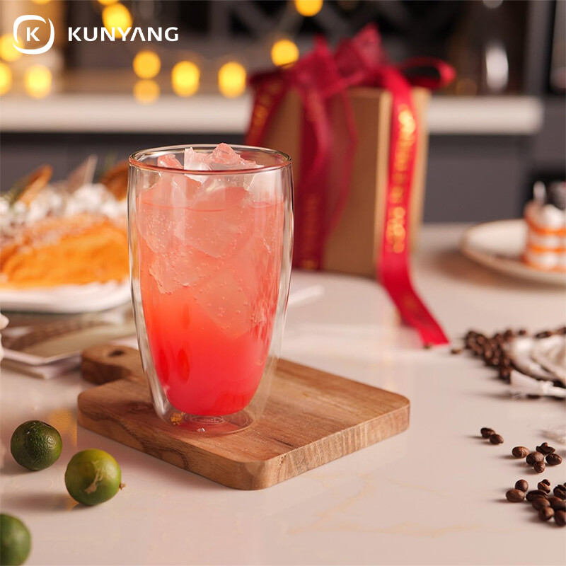 Double Wall Insulated Glass Cups