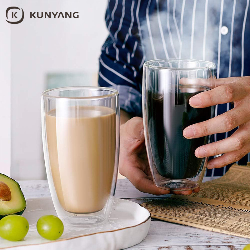 Double Wall Insulated Glass Cups