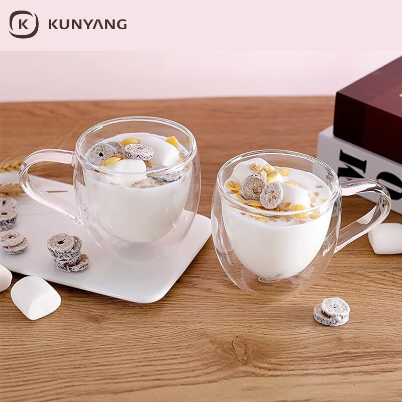 Double Wall Insulated Glass Cups