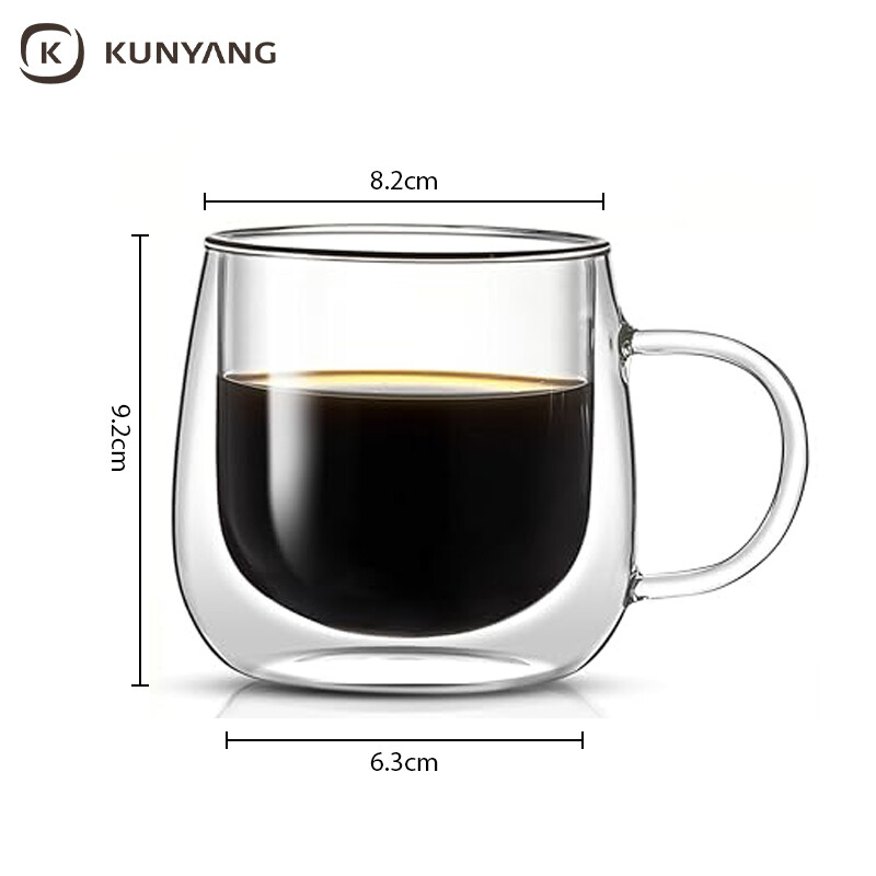 Double Wall Insulated Glass Cups