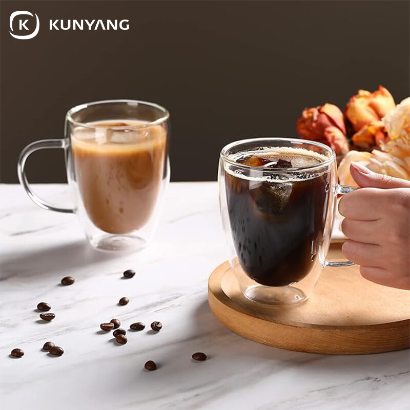 Double Wall Insulated Glass Cups