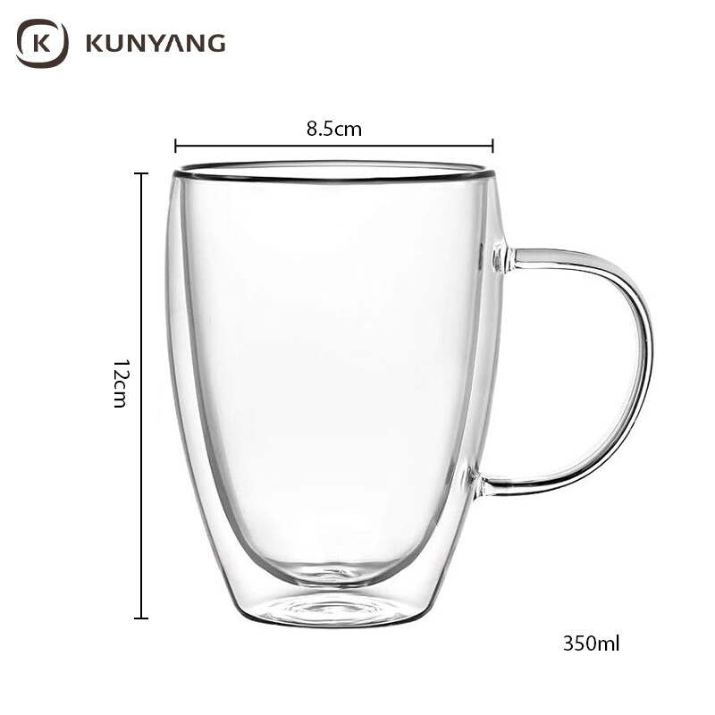 Double Wall Insulated Glass Cups
